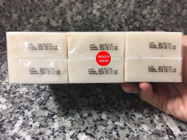 {Chính hãng - Ảnh thật} Xà phòng cám gạo thái lan Jam Rice Milk Soap - Full lốc 12 cục