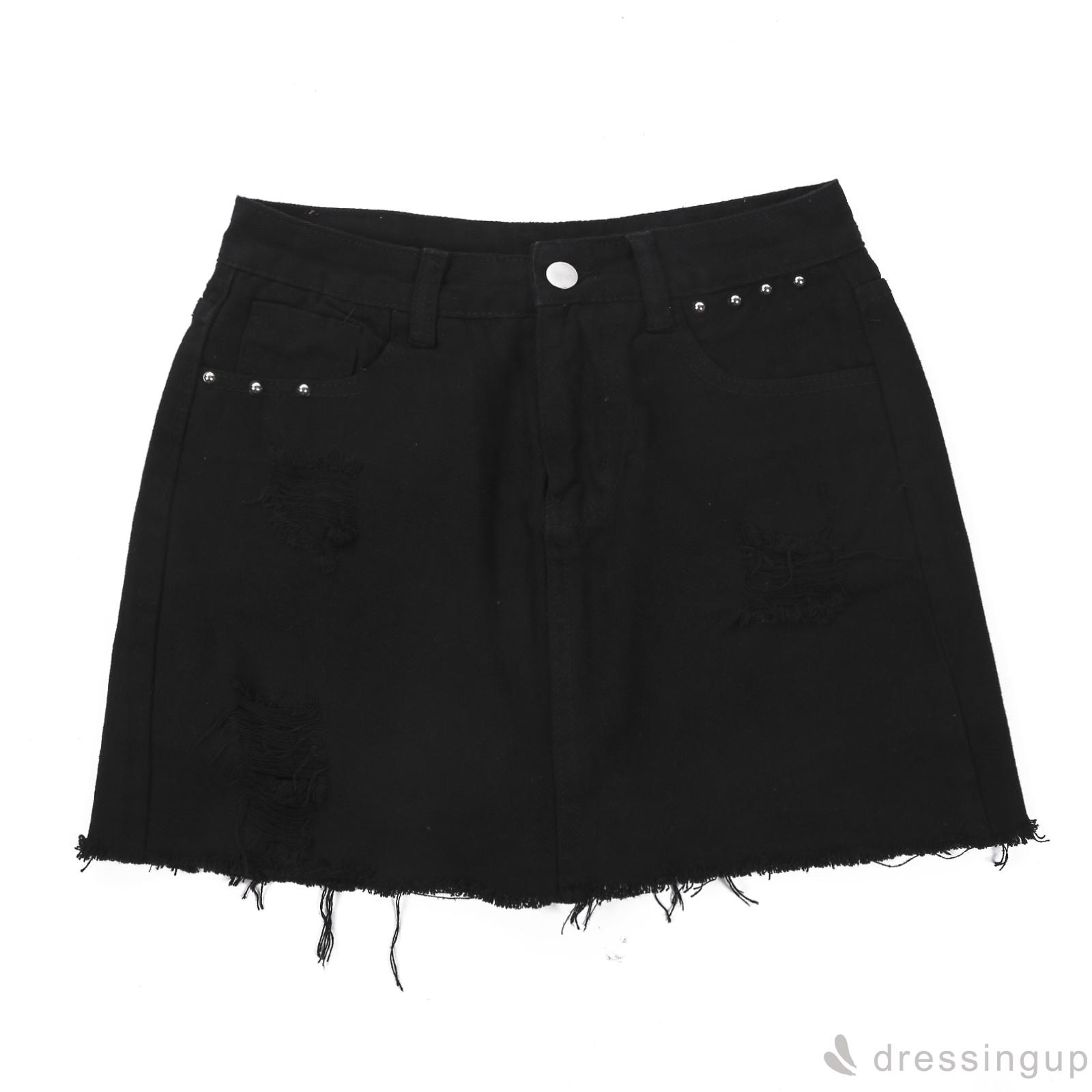 chân váy jean Chữ A Với Thiết Kế Lưng Cao Xinh Xắn Theo Phong Cách Hàn Quốc | BigBuy360 - bigbuy360.vn