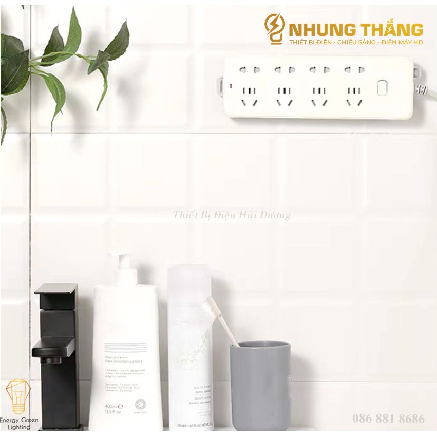 Miếng Dán Tường Chữ U - Treo Ổ Cắm Điện, Modem Wifi - Giá Đỡ Treo Tường Cố Định Ổ Cắm Điện - Móc Treo Đa Năng Tiện Lợi