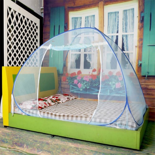 Mùng chụp tự bung đỉnh chóp 1m4 x 2m - XANH HOA