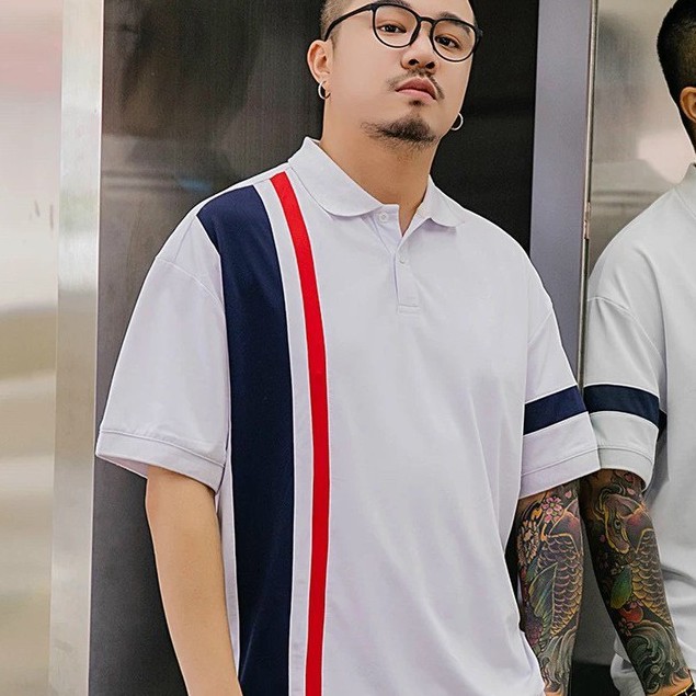 Áo Polo Nam, Áo Phông Ngắn Tay Có Cổ Phối Sọc Phong Cách Thời Thượng Chất Vải Cá Sấu Cao Cấp - AC114 - Azila | BigBuy360 - bigbuy360.vn