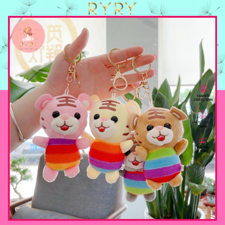 Móc khoá Thú Nhồi Bông Động Vật Xinh Xắn Đáng Yêu Hàn Quốc Thích Hợp Làm Quà Tặng