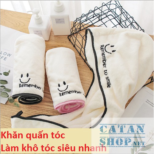 Khăn lau khô tóc siêu tốc  – Khăn quấn đầu làm khô tóc mềm mịn GD300-KhanLauToc