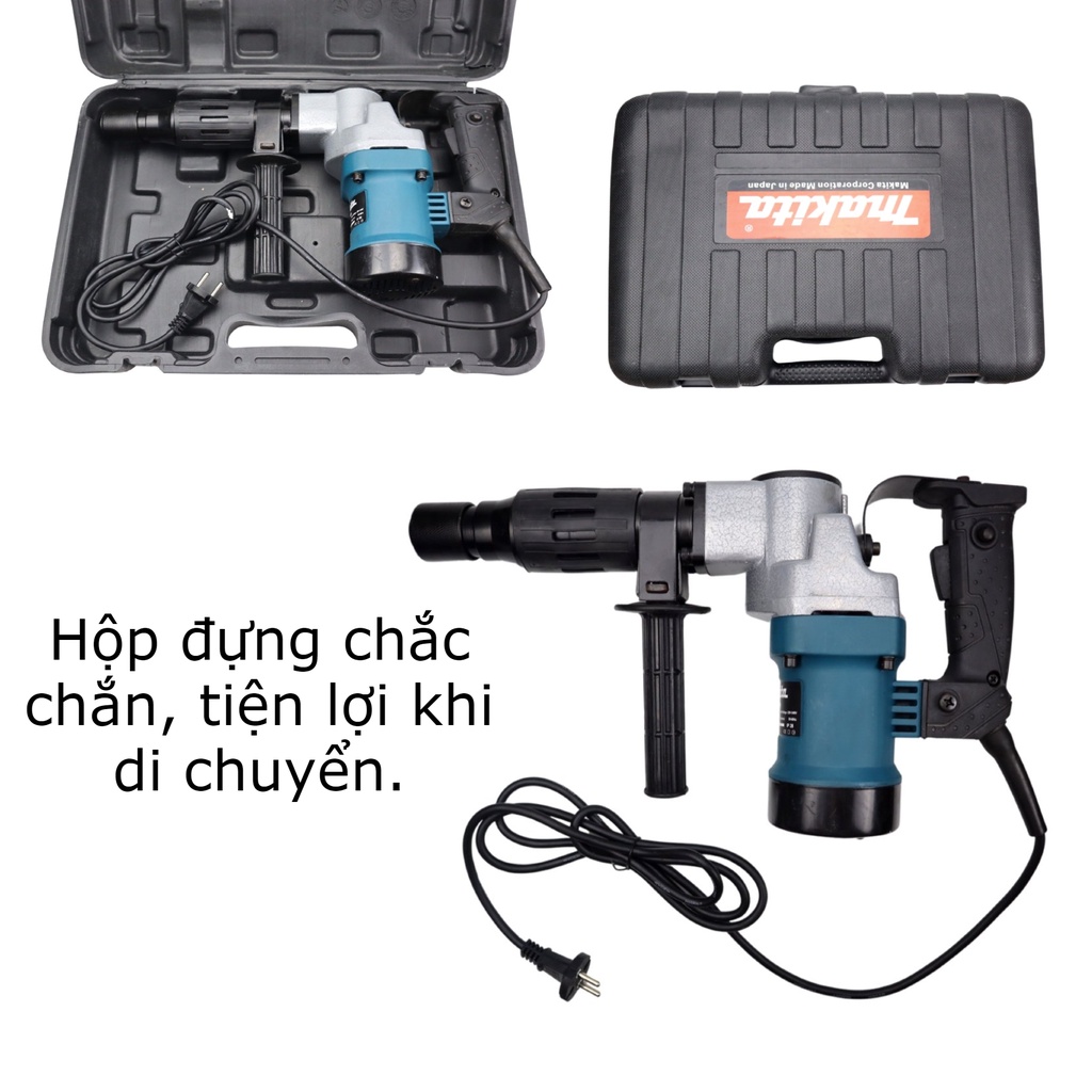 Máy đục bê tông chuyên nghiệp 0810 17mm hàng chất lượng cao, ảnh chụp thật Makita HM0810 (KHÔNG KÈM MŨI)