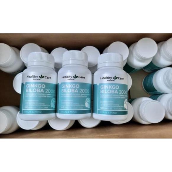 Bổ não Healthy Care Ginkgo Biloba 2000mg của Úc 100 viên