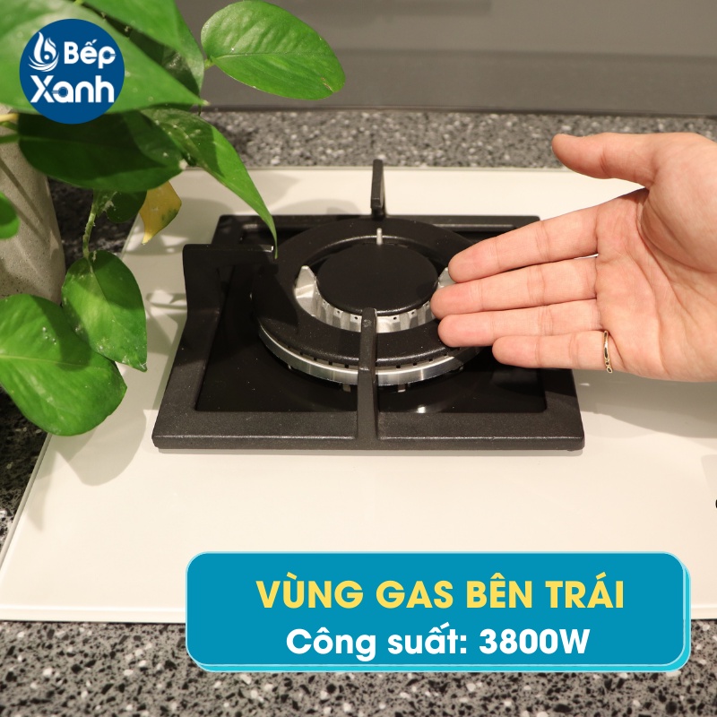 Bếp gas âm 2 gas Malloca AS 9502W Hàng Chính Hãng