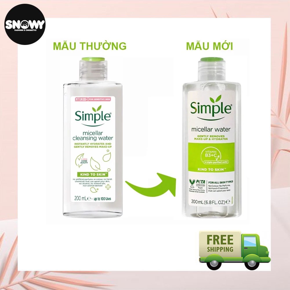Nước tẩy trang Simple