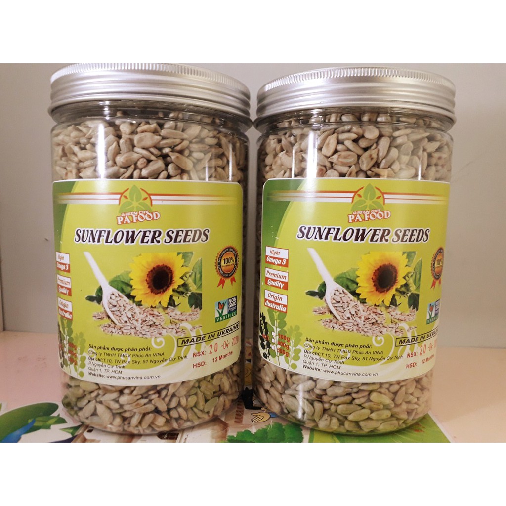 1KG Nhân hạt hướng dương sấy chín/ sống - Xuất xứ UCRAINA