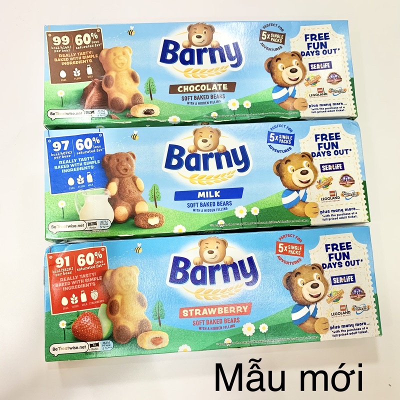 Bánh Bông Lan Gấu Barny Nga, Uk Giảm 60% Chất Béo Cho Bé Ăn Sáng, Ăn Xế. Date 5,7,8/2022