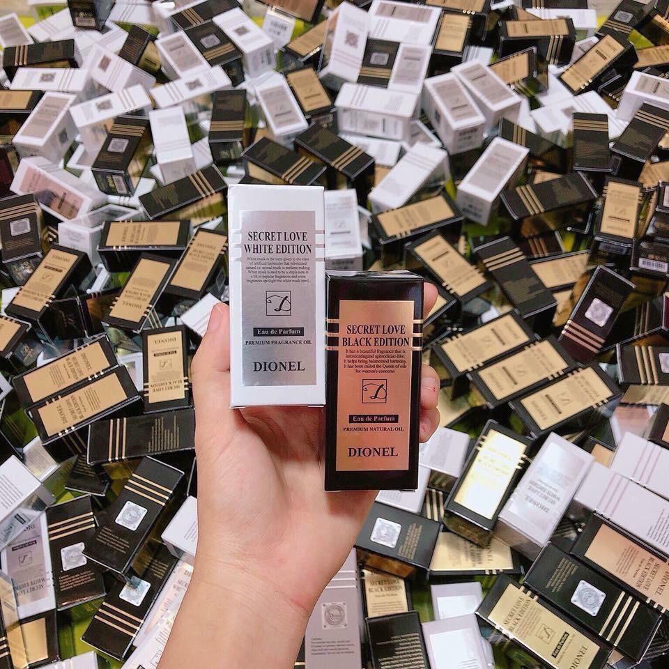 Nước hoa vùng kín Dionel secret love Black Edition 5ml, Nước hoa bím Hàn Quốc hương thơm quyến rũ