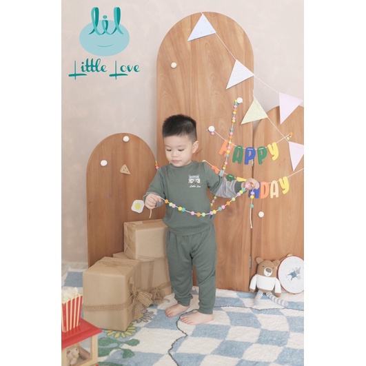 LIL LITTLE LOVE Bộ dài tay len mỏng cho bé trai bé gái