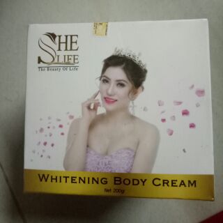 Kem dưỡng trắng da body she life
