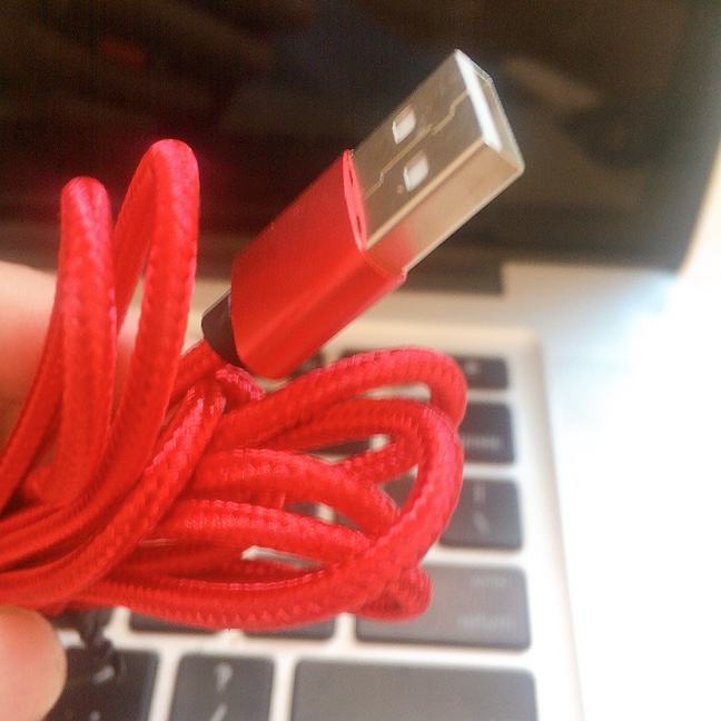 Cáp sạc từ hít nam châm dài 2 mét cho Android và iPhone 360 độ dây dù,có LED