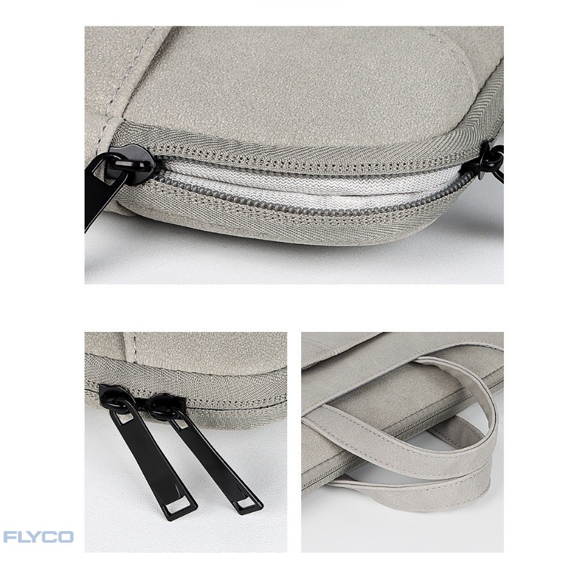 Túi chống sốc đựng Laptop / Macbook chống nước, xước Cao Cấp 13 3 14 15 6 inch Flyco ST06 da máy tính Cặp balo nam nữ