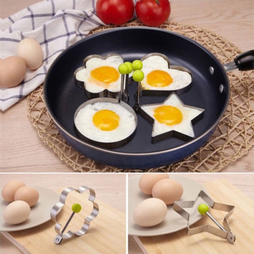 1PC Stainless Steel Fried Egg Shaper Pancake Mould Mold Kitchen Cooking Tools