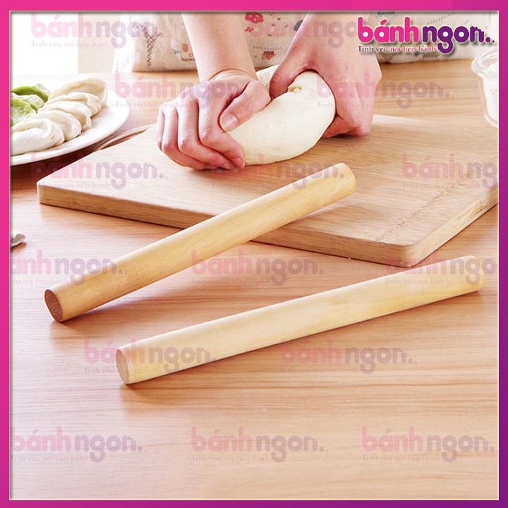 Cây Cán Bột/Cán Lăn Bột Gỗ 30cm