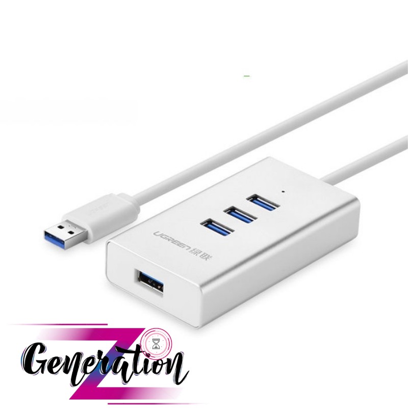 Bộ chia 4 cổng usb 3.0 vỏ nhôm Ugreen - Hub usb 4 port 3.0 Ugreen