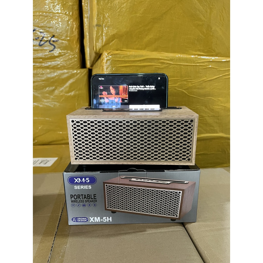 Loa bluetooth XM-5H, Thiết Kế Tinh Tế, Màng Loa Tổ Ong Đẹp Mắt, Trang Trí Bàn Làm Việc, Âm Thanh Lớn S