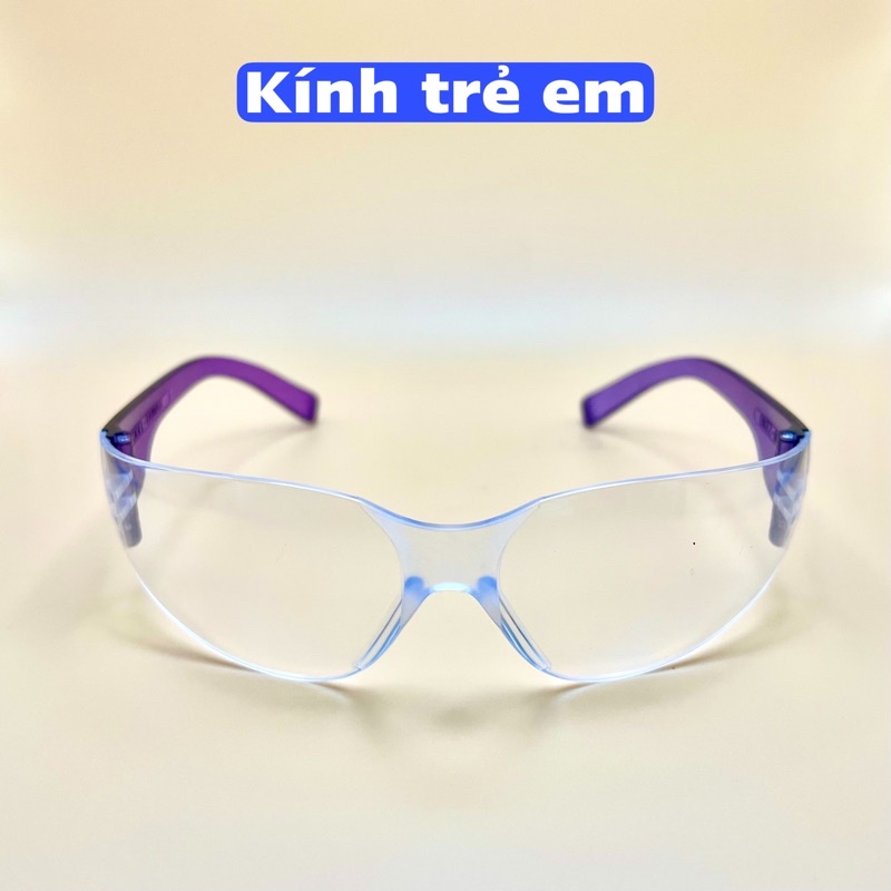 [KÍNH LOẠI TỐT] Kính Bảo Hộ Trắng Đi Đường Cho Trẻ Em (Từ 5 Tuổi Trở Lên) Và Người Lớn