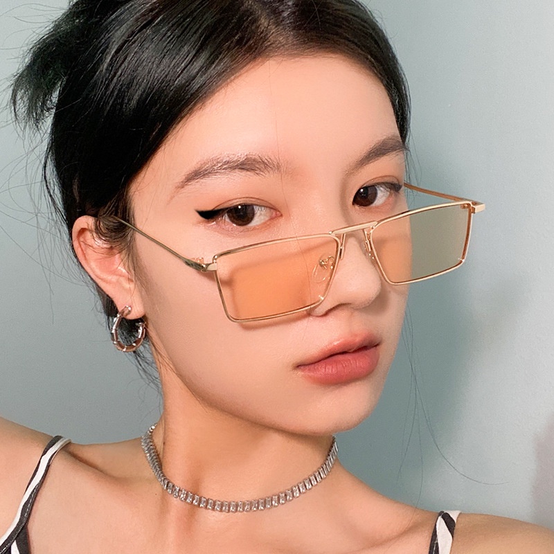 Kính Mát Hình Chữ Nhật Chống Tia UV400 Nhiều Màu Sắc Thời Trang Cho Nam Và Nữ