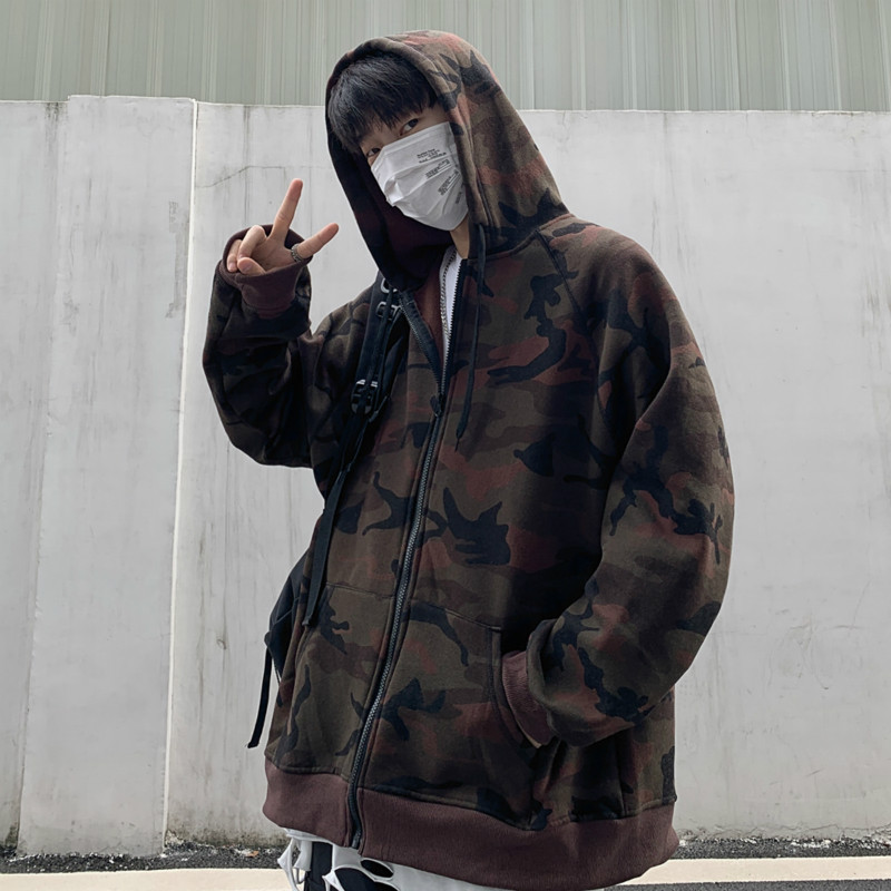 Áo Khoác Khóa Kéo Họa Tiết Rằn Ri Thời Trang Dành Cho Nam | BigBuy360 - bigbuy360.vn