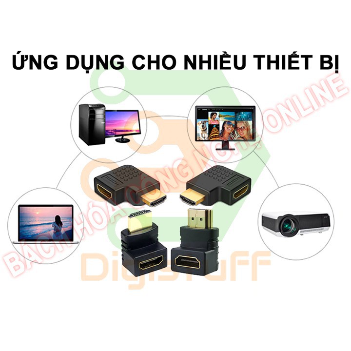 Đầu nối dài cáp HDMI đầu chuyển HDMI vuông góc chữ L ( góc trái, phải, lên, xuống ) 95