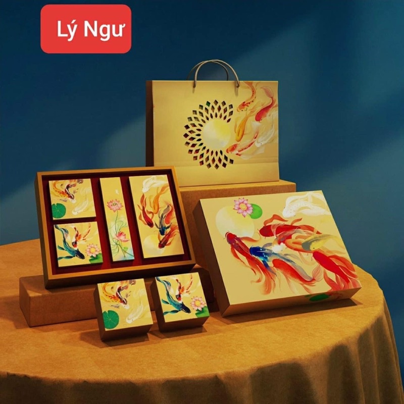 Hộp đựng 4 bánh trung thu (8 mẫu- kéo xem ảnh)