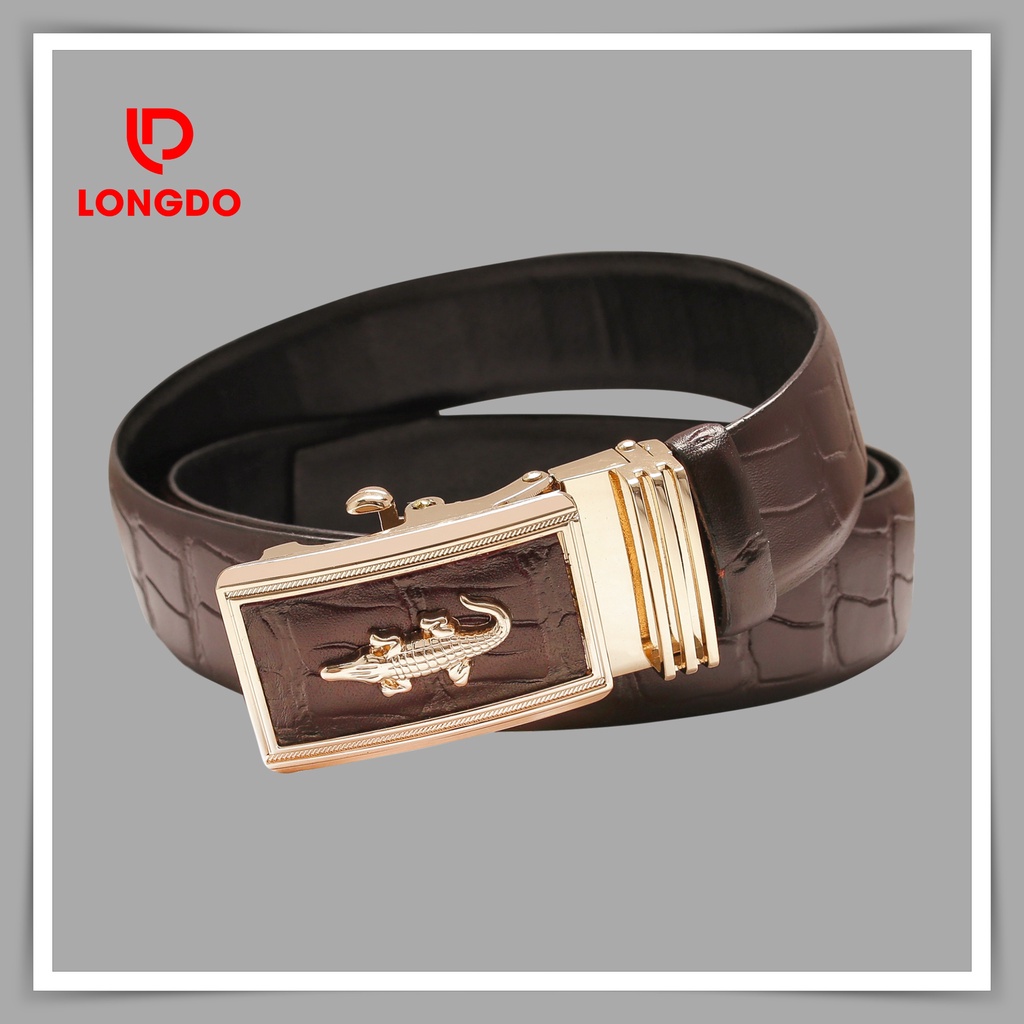 Dây nịt da nam - Cam kết 100% da bò thật - Hàng chính hãng thương hiệu Longdo Leather - TL01