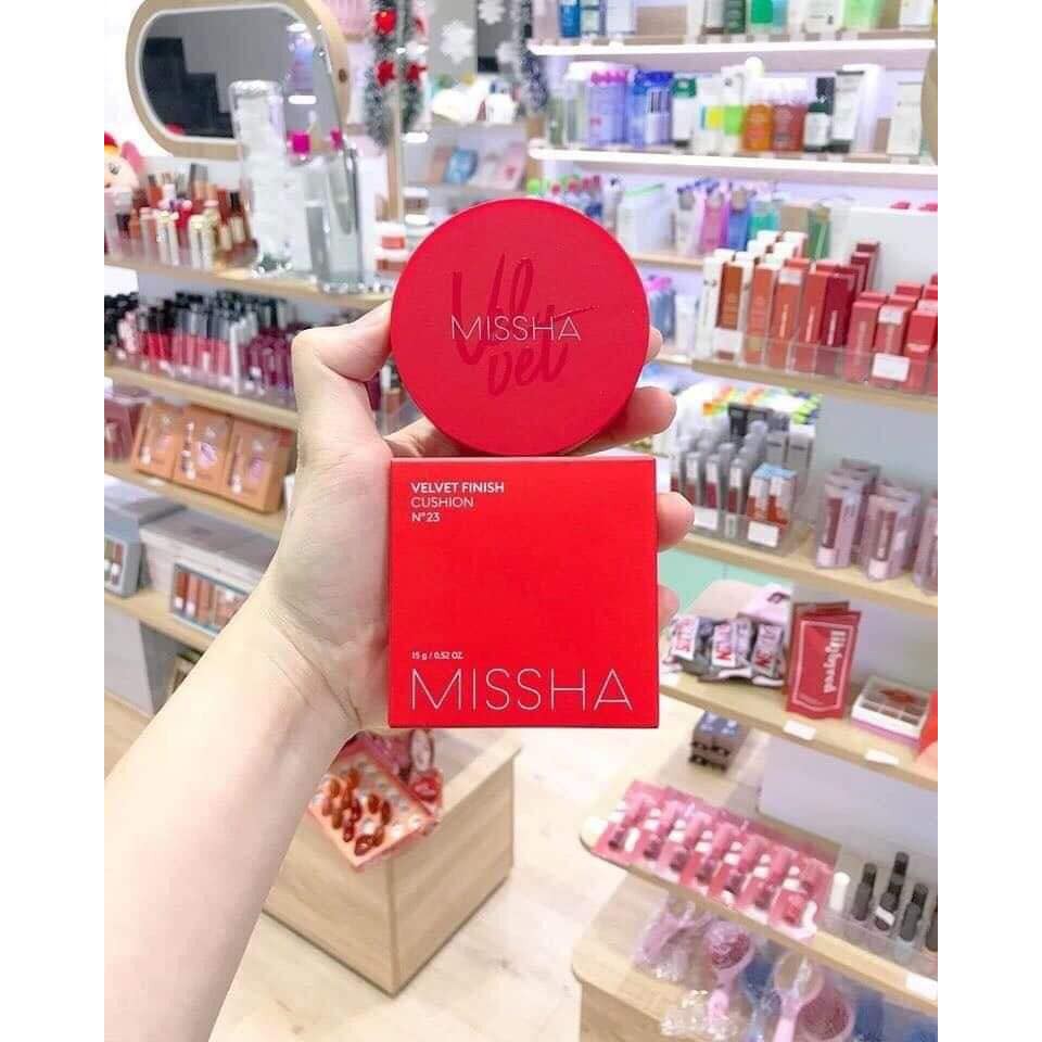 Phấn Nước Hàn Quốc Mịn,Che Phủ Tốt,Lâu Trôi Missha Velvet Finish Cushion SPF 50 PA+++ Mỹ Phẩm Nội Địa Chính Hãng. | BigBuy360 - bigbuy360.vn
