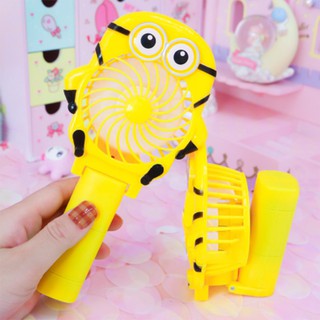 🔥XẢ LỖ🔥 Quạt cầm tay mini tích điện, có thể gập gọn để bàn, pin siêu bền