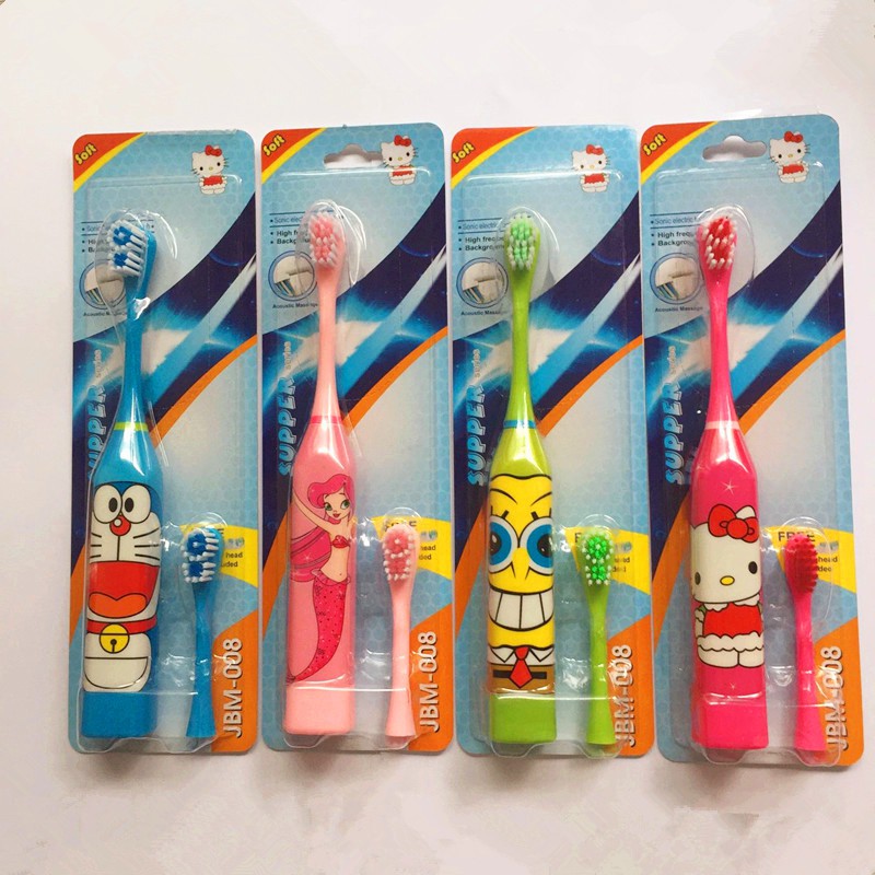 Đầu Bàn Chải Điện Chống Thấm Nước Hoạt Hình Cho Bé