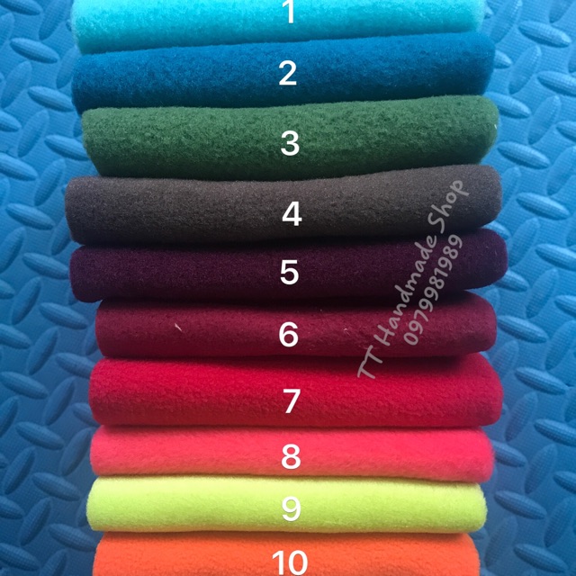 Vải nỉ bông 2 mặt loại dày