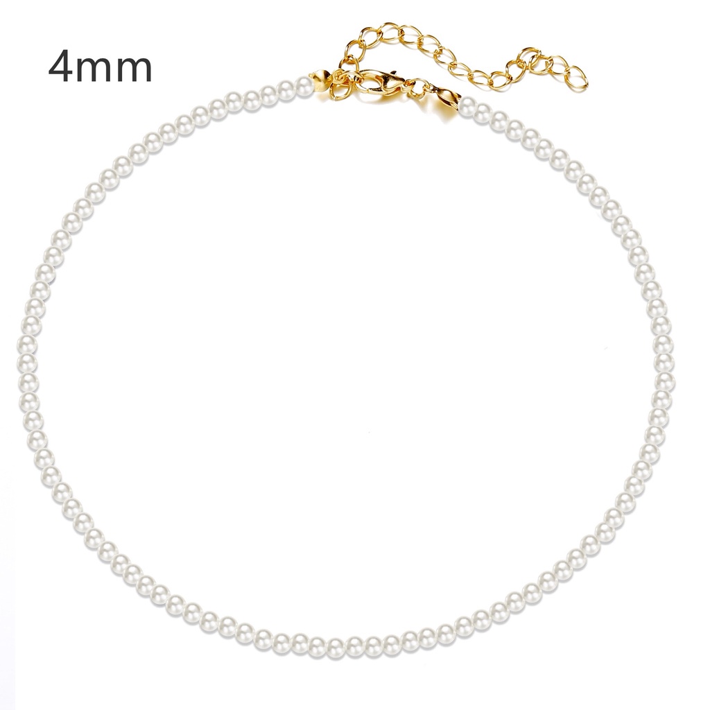 Vòng Cổ Choker Đính Ngọc Trai Thời Trang Cho Nữ