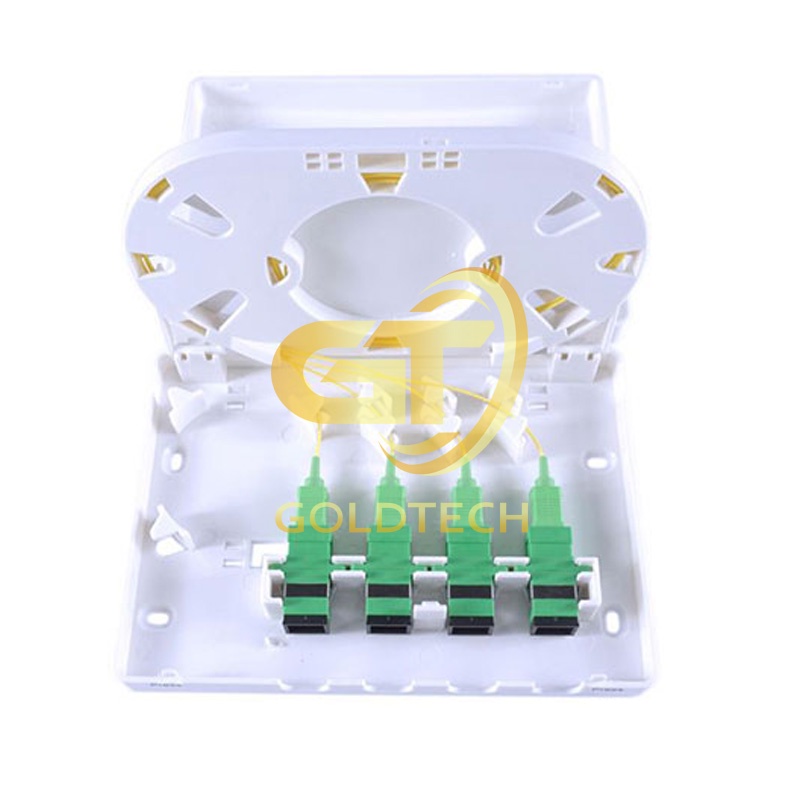 ODF 4Fo - Hộp phối quang ODF 4 FO vỏ nhựa treo trường đầy đủ phụ kiện