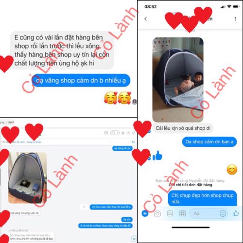 Lều xông hơi cao cấp Cỏ Lành giúp xông hơi giải cảm, xông hơi cho phụ nữ sau sinh nặng 1.8kg