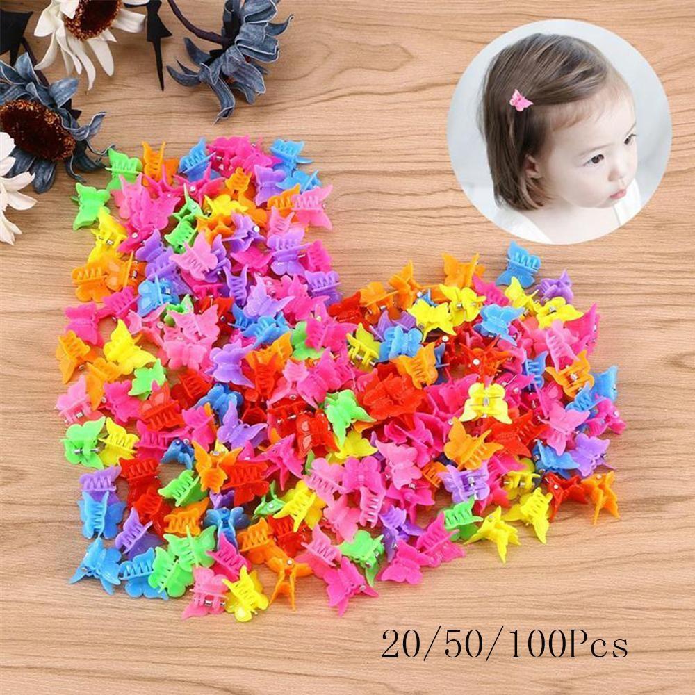 FORBETTER Set 20 / 50 / 100 KẹP TóC HìNh Bươm BướM Đa DạNg ThờI Trang Cho Bé