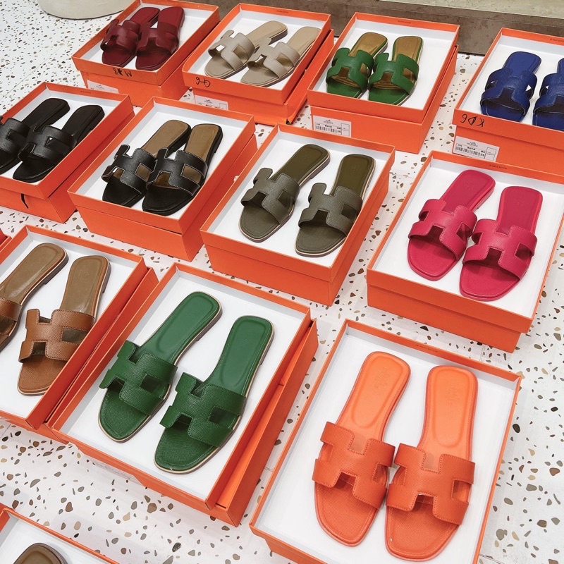 Dép lê hm da sần fullbox