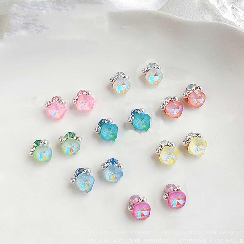 Đinh Vít Hình Vuông Chuyên Dụng Cho Làm Móng|Phụ Kiện Trang Trí Móng Tay 3D Cho Nữ|Phụ Kiện Trang Trí Móng Tay Hình Vuông Nhiều Màu Sắc