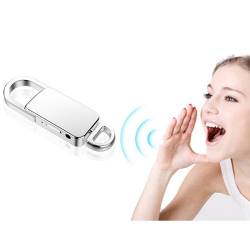 Móc Khóa Ghi Âm Giọng Nói Giảm Tiếng Ồn Độ Phân Giải Cao