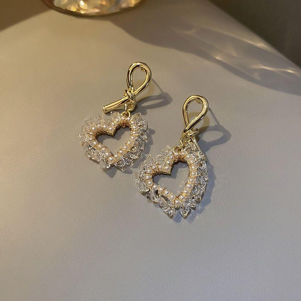 Bông Tai Nữ VANES1 Hình Cầu Đính Đá Sang Trọng|Bông Tai Hình Trái Tim Sang Trọng Cho Nữ