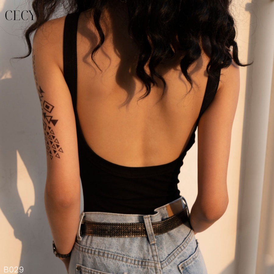 Áo bodysuit 2 dây bản to hở lưng co giãn ôm sát cotton 1 lớp | BigBuy360 - bigbuy360.vn