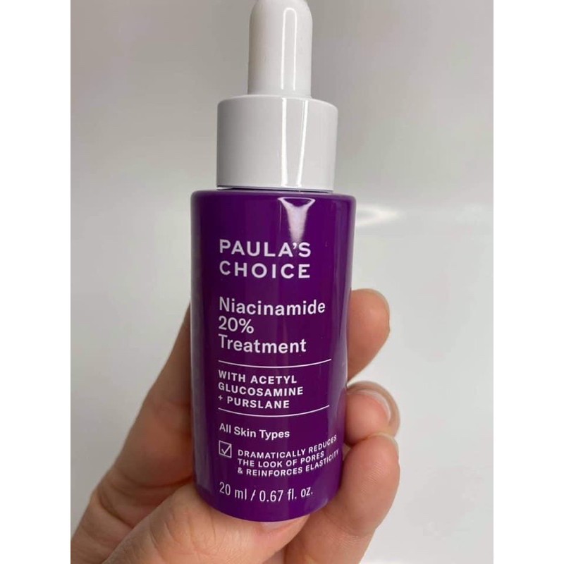 Tinh chất dưỡng sáng da mờ thâm se lỗ chân lông serum Paula's choice niacinamide 20% booster