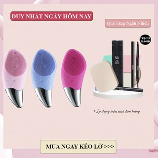 Máy rửa mặt "SONIC CLEANSER" máy massage rửa mặt cầm tay silicon, massage mặt ion, tẩy tế bào chết, làm sạch sâu lỗ chân