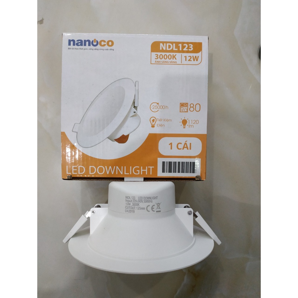 Đèn led âm trần Downlight Nanoco 8W 12W 14W NDL08
