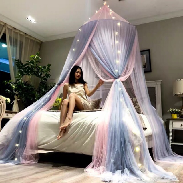 Bộ màn khung tròn kèm đèn led