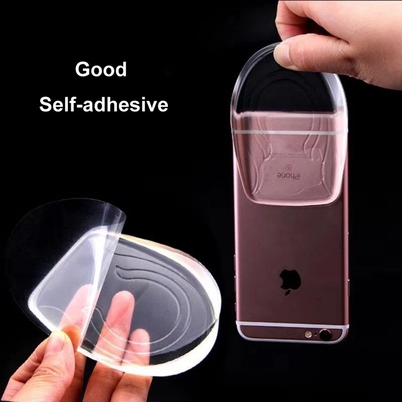 Bộ 2 miếng lót giày silicon tự dính trong suốt tăng chiều cao 1-3cm cao cấp thỏa mái dành cho nam nữ