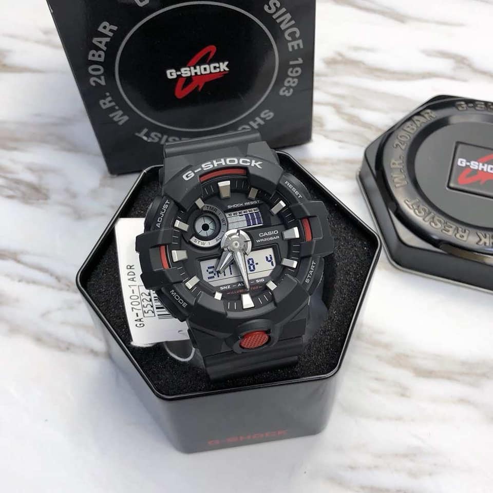 Đồng hồ nam G-Shock GA-700-1A | Full phụ kiện | Bảo hành 2 năm