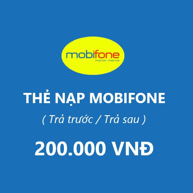 Thẻ Nạp Mobifone 200.000đ