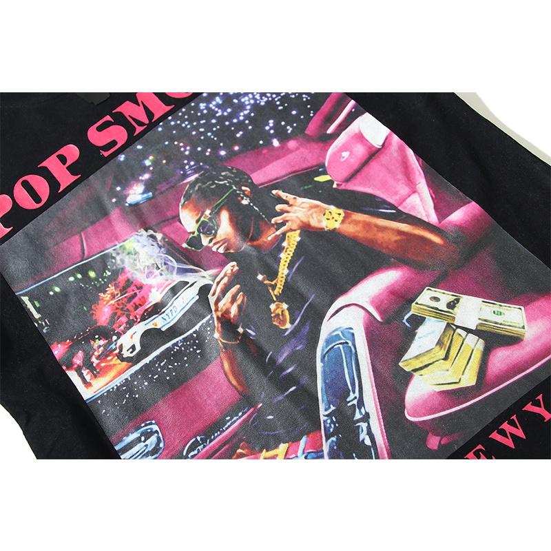 Áo Thun cotton Ngắn Tay In Họa Tiết Vlone Thời Trang Cho Nam Nữ