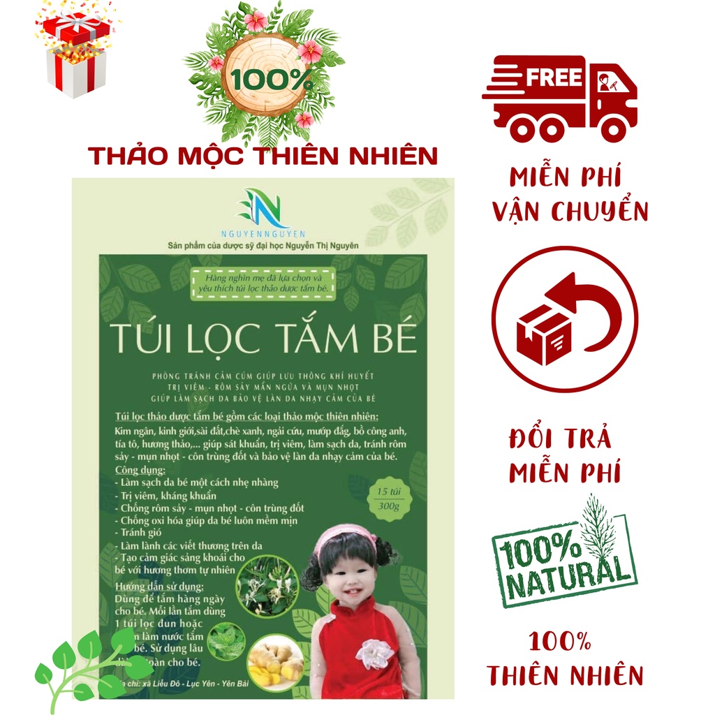 Túi lọc tắm bé - Thảo dược thiên nhiên